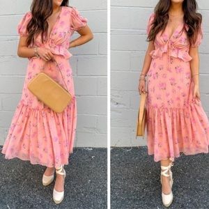 LoveShackFancy for Target Floral Midi Dress